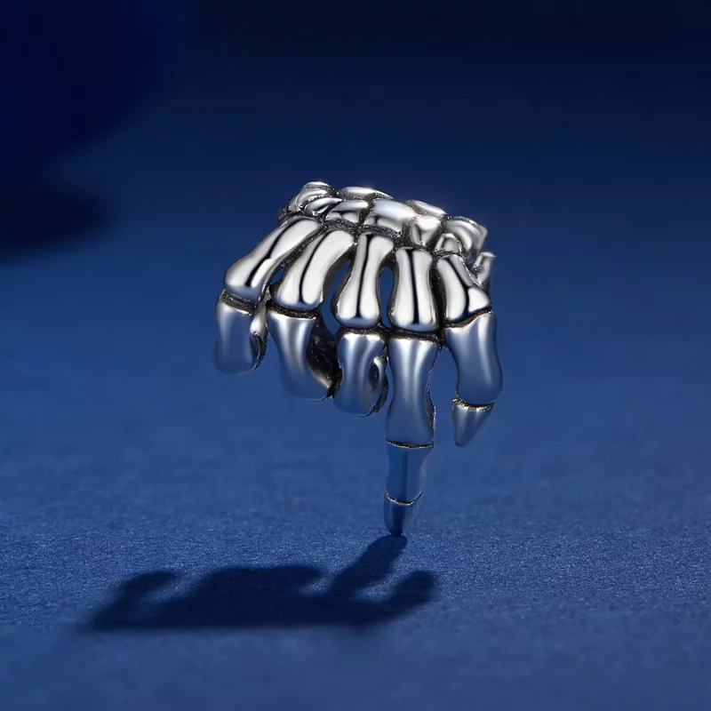 (imagen para) Amuleto de Mano de Esqueleto de Estilo Pandora - BSC909 - Ver 2