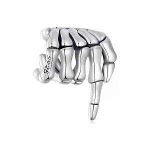 Amuleto de Mano de Esqueleto de Estilo Pandora - BSC909 (imagen para) Amuleto de Mano de Esqueleto de Estilo Pandora - BSC909