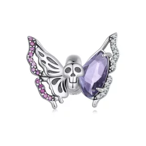 (imagen para) Amuleto de mariposa esqueleto estilo Pandora - BSC911