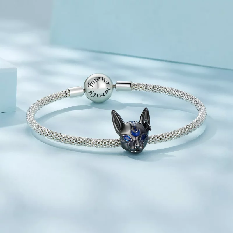(imagen para) Amuleto estilo Pandora del Dios Gato Egipcio - SCC2592 - Ver 5