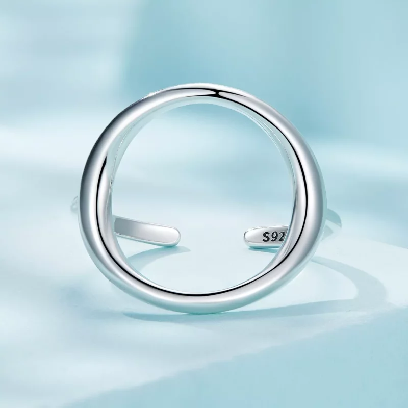 (imagen para) Anillo abierto de estilo Pandora Simple Samsara - SCR919 - Ver 3