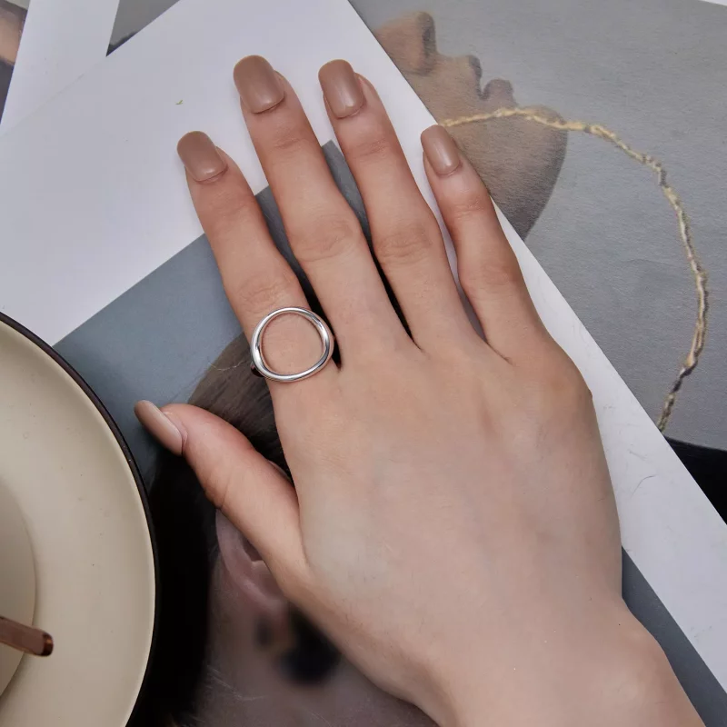 (imagen para) Anillo abierto de estilo Pandora Simple Samsara - SCR919 - Ver 6