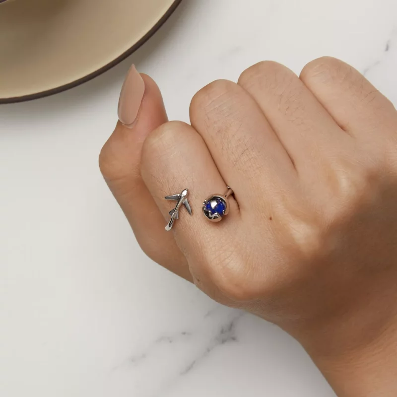 (imagen para) Anillo abierto estilo Pandora Alrededor del Mundo - SCR959-E - Ver 6