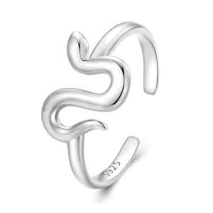 (imagen para) Anillo abierto estilo serpiente en estilo Pandora - SCR926