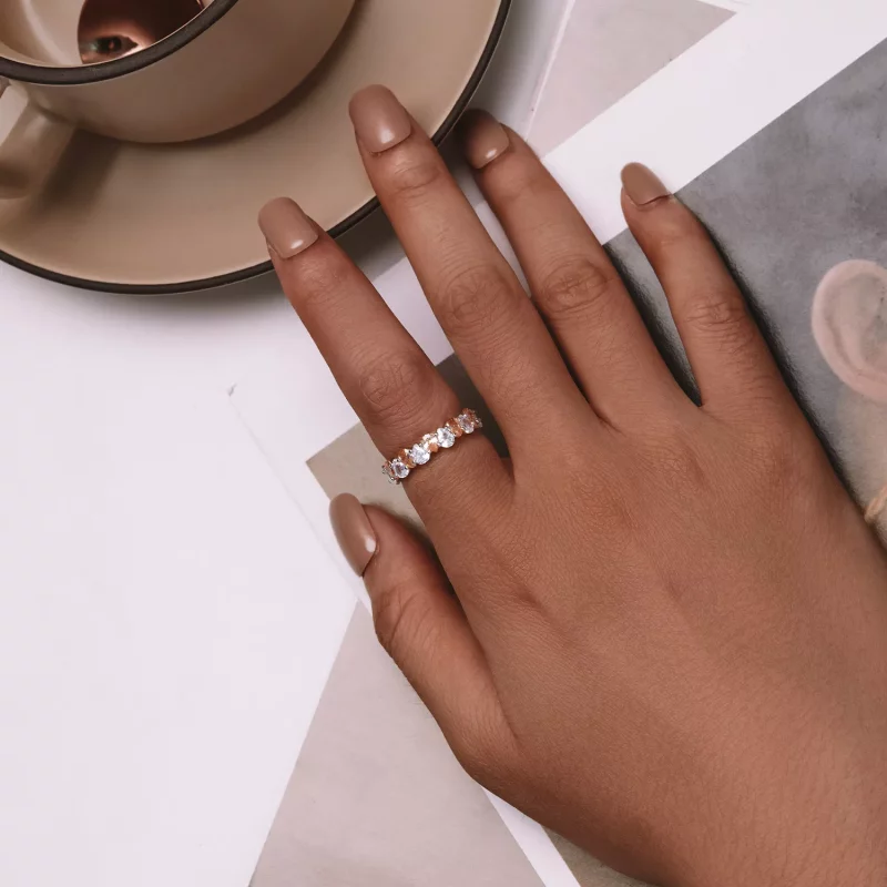 (imagen para) Anillo Brillante Estilo Pandora - BSR477 - Ver 4