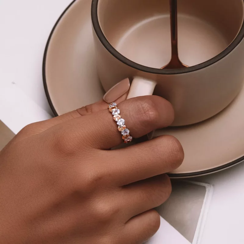 (imagen para) Anillo Brillante Estilo Pandora - BSR477 - Ver 5