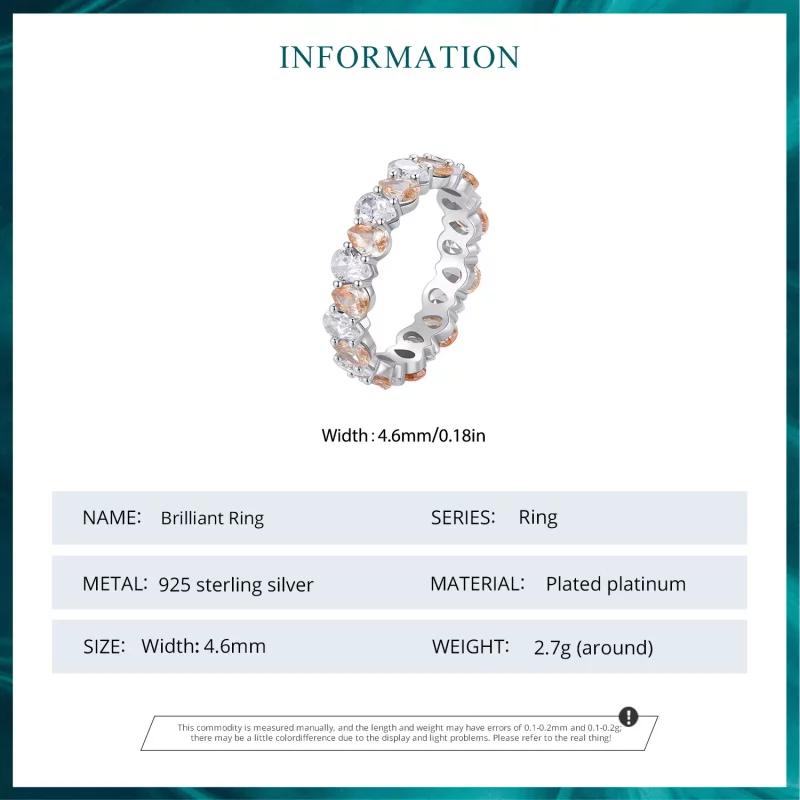 (imagen para) Anillo Brillante Estilo Pandora - BSR477 - Ver 6