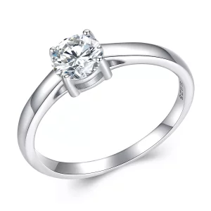Anillo brillante estilo Pandora con Moissanita (Un Certificado) - MSR005 (imagen para) Anillo brillante estilo Pandora con Moissanita (Un Certificado) - MSR005