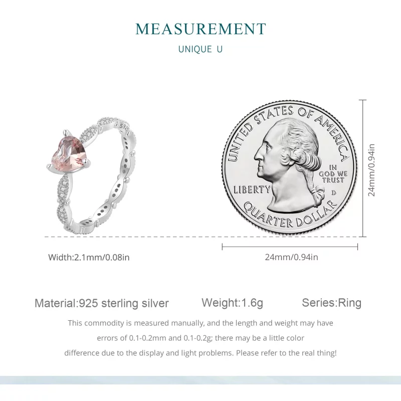 (imagen para) Anillo con forma de corazón estilo Pandora con camaleón - BSR479 - Ver 7