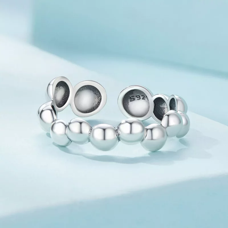 (imagen para) Anillo de burbujas estilo Pandora - SCR962-E - Ver 3