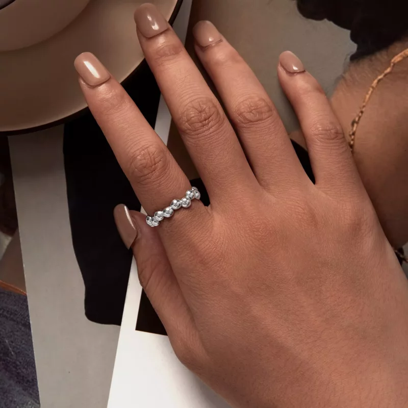 (imagen para) Anillo de burbujas estilo Pandora - SCR962-E - Ver 5