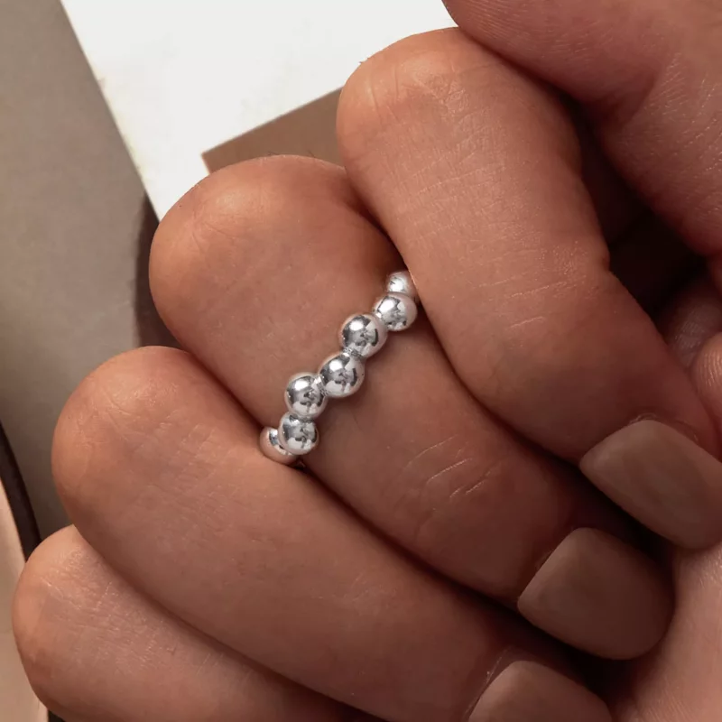 (imagen para) Anillo de burbujas estilo Pandora - SCR962-E - Ver 6