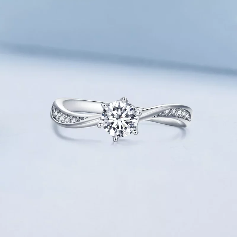 (imagen para) Anillo de corbata simple estilo Pandora - BSR420 - Ver 3