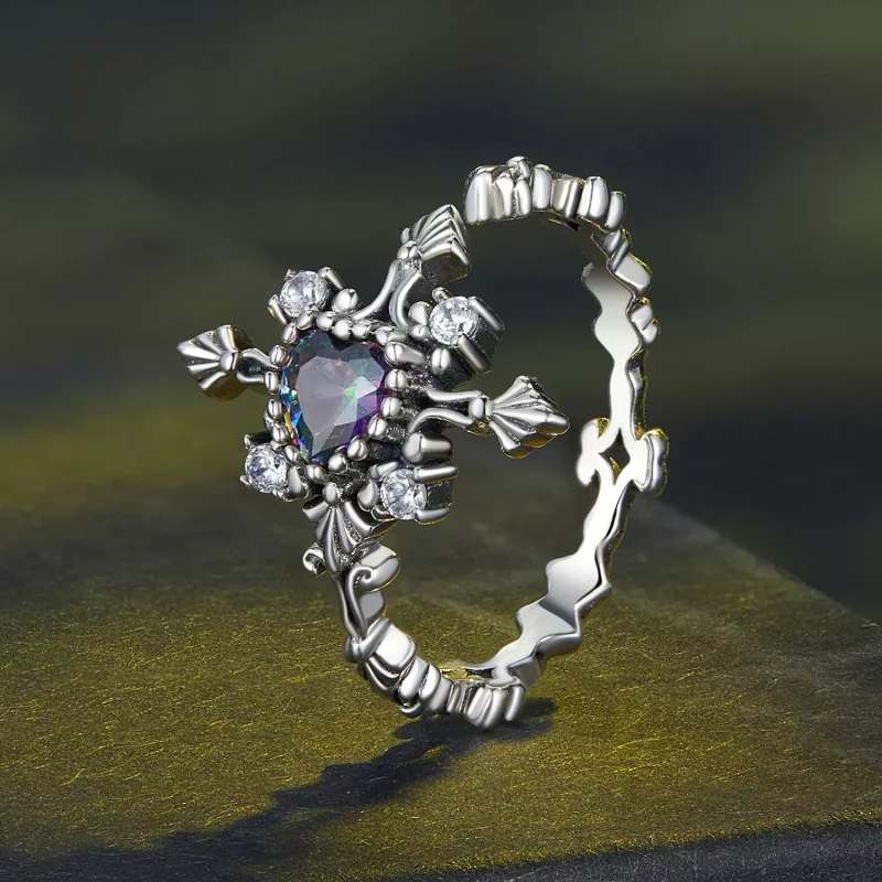 (imagen para) Anillo de Cruz estilo Pandora para Halloween - BSR482-E - Ver 2