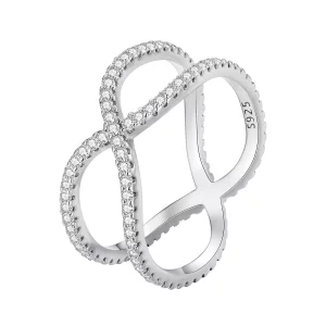 (imagen para) Anillo de doble capa estilo Pandora - BSR386