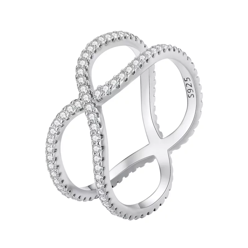 (imagen para) Anillo de doble capa estilo Pandora - BSR386