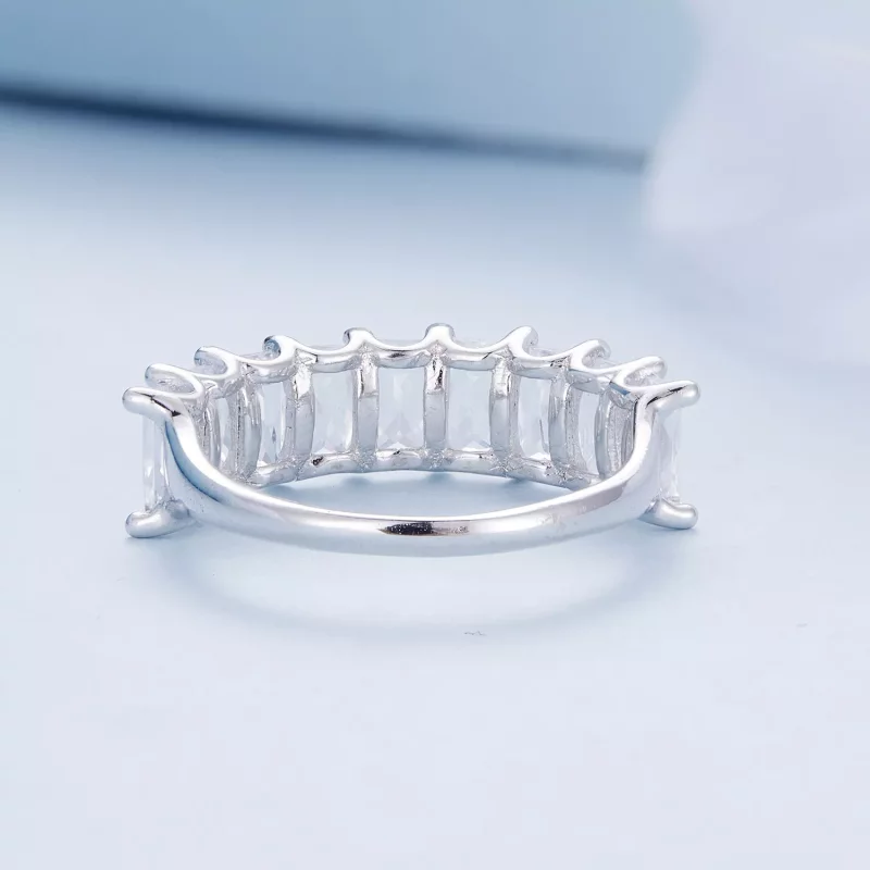 (imagen para) Anillo de estilo Pandora con circonita brillante - BSR409 - Ver 4