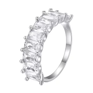 Anillo de estilo Pandora con circonita brillante - BSR409 (imagen para) Anillo de estilo Pandora con circonita brillante - BSR409