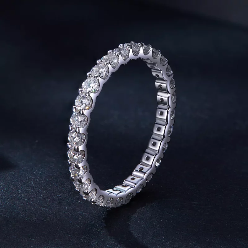 (imagen para) Anillo de estilo Pandora con Moissanita - MSR034 - Ver 2