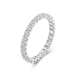 (imagen para) Anillo de estilo Pandora con Moissanita - MSR034