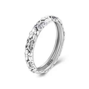 Anillo de estilo Pandora con patrón retro - SCR958 (imagen para) Anillo de estilo Pandora con patrón retro - SCR958