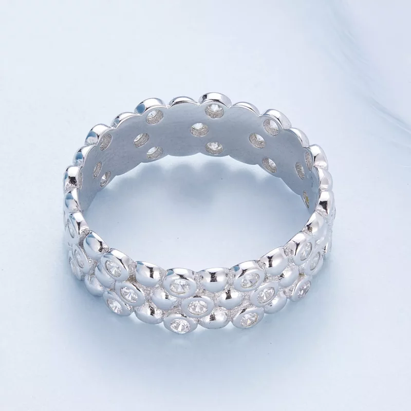 (imagen para) Anillo de frijol Pandora Style para varios jugadores - BSR407 - Ver 4