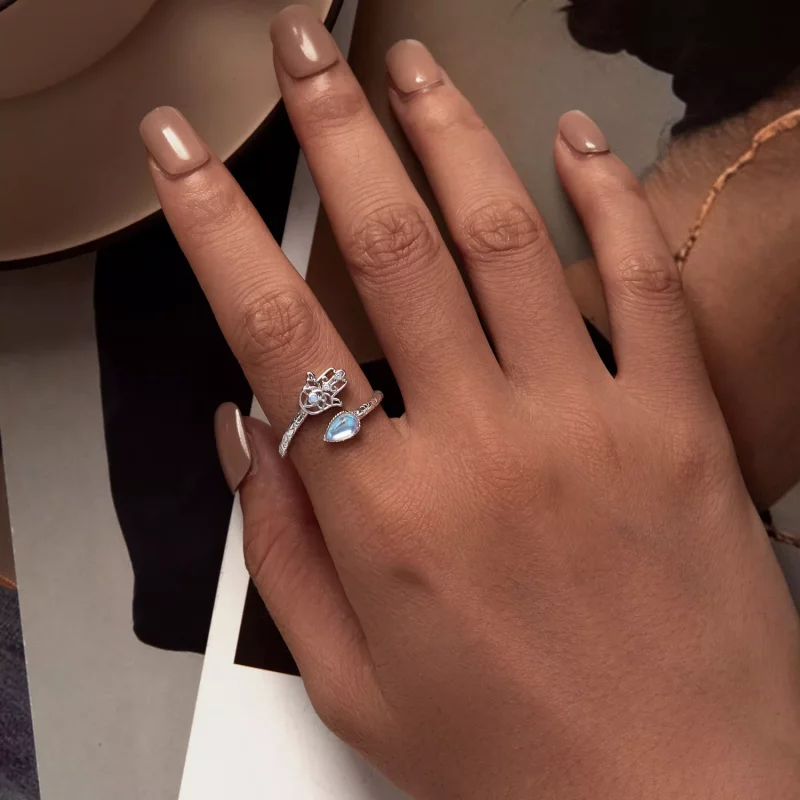 (imagen para) Anillo de mano de la suerte estilo Pandora - BSR486-E - Ver 5