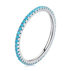 (imagen para) Anillo de moda azul estilo Pandora Elf - SCR066-BU