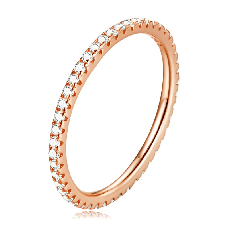 (imagen para) Anillo de moda estilo Pandora en oro rosa con diseño de elfo - SCR066-C