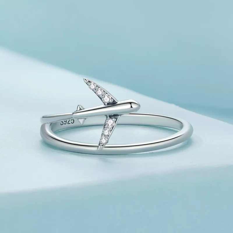 (imagen para) Anillo estilo Pandora Avión - SCR967 - Ver 3