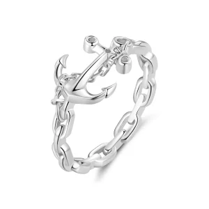 (imagen para) Anillo estilo Pandora con ancla - SCR949