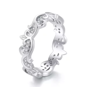 Anillo estilo Pandora con diseño de enredadera - BSR489 (imagen para) Anillo estilo Pandora con diseño de enredadera - BSR489