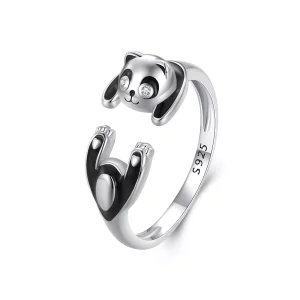 (imagen para) Anillo estilo Pandora con diseño de panda - SCR969-E