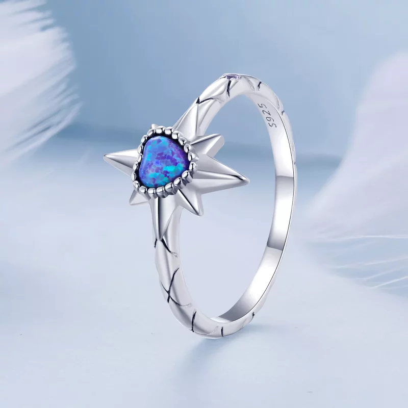 (imagen para) Anillo estilo Pandora con estrella - BSR455 - Ver 2