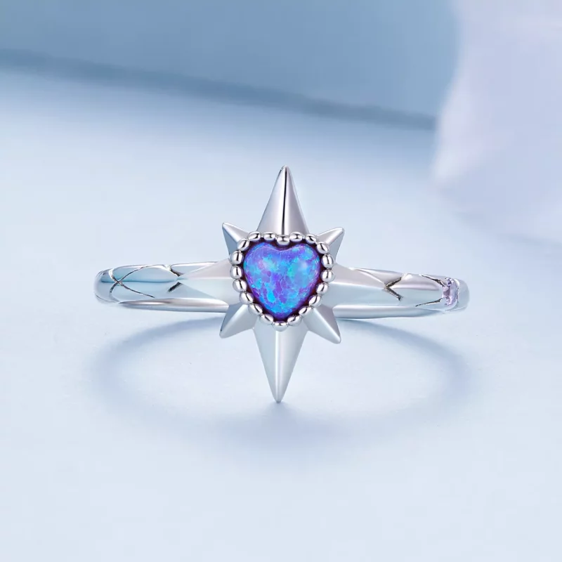 (imagen para) Anillo estilo Pandora con estrella - BSR455 - Ver 3