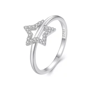 Anillo estilo Pandora con forma de estrella - BSR450 (imagen para) Anillo estilo Pandora con forma de estrella - BSR450