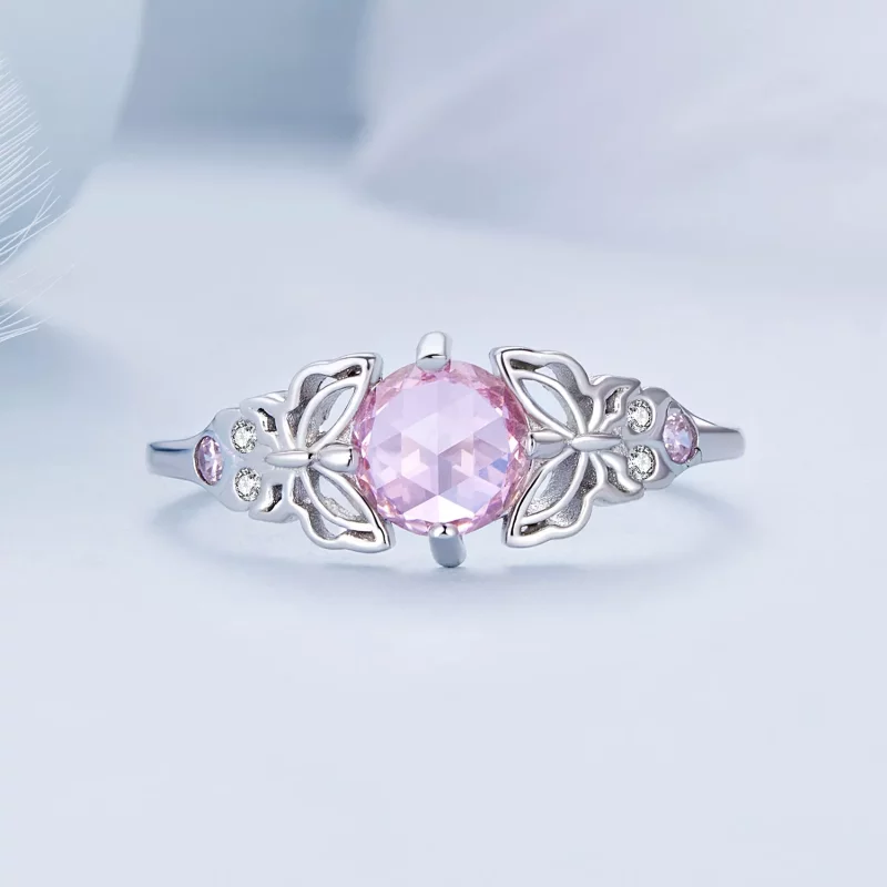 (imagen para) Anillo estilo Pandora con mariposa - BSR478 - Ver 3