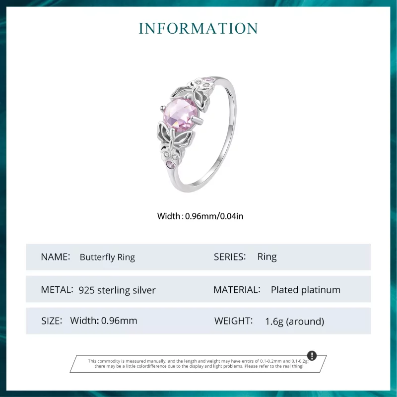 (imagen para) Anillo estilo Pandora con mariposa - BSR478 - Ver 6