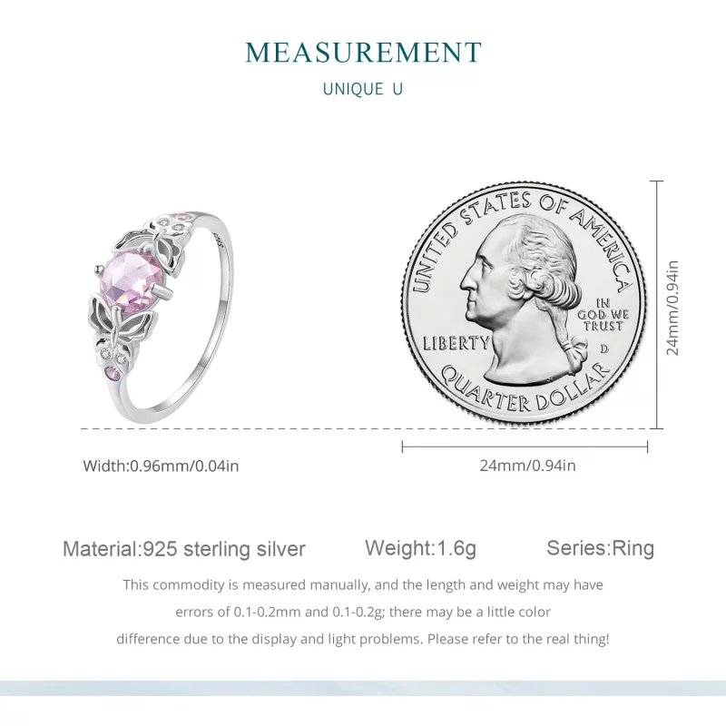 (imagen para) Anillo estilo Pandora con mariposa - BSR478 - Ver 7