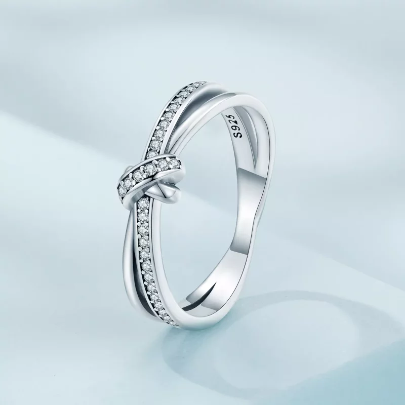 (imagen para) Anillo estilo Pandora con nudo - SCR896 - Ver 2