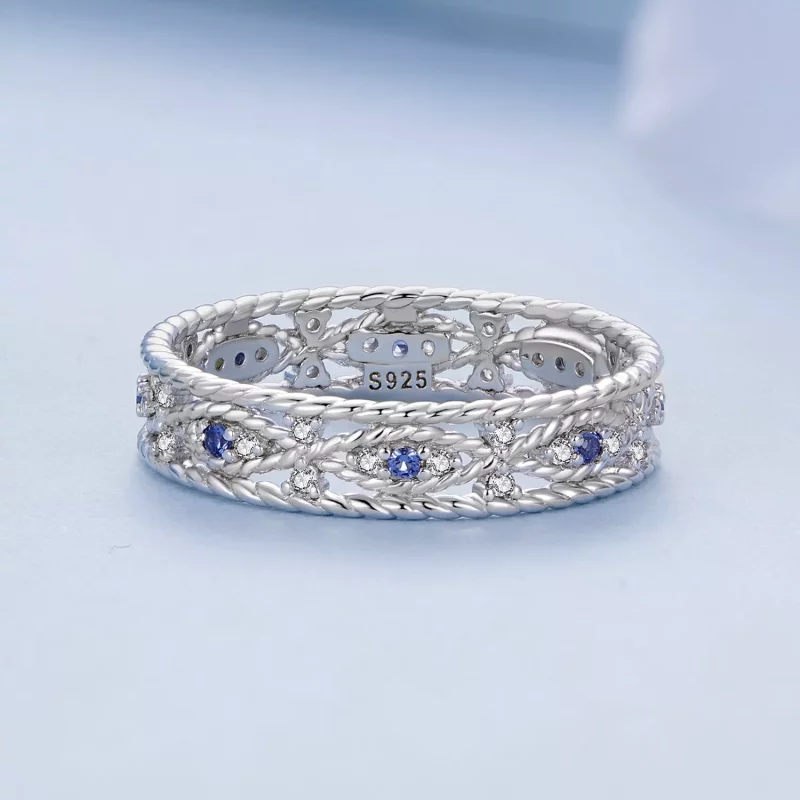 (imagen para) Anillo Estilo Pandora con Ojo del Diablo - BSR456 - Ver 3