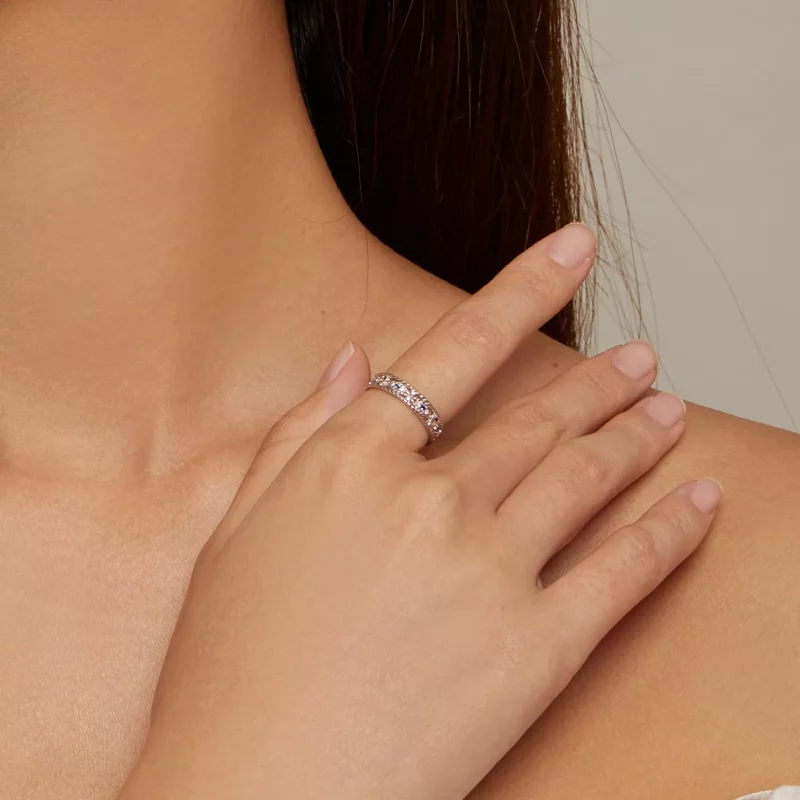 (imagen para) Anillo Estilo Pandora con Ojo del Diablo - BSR456 - Ver 4