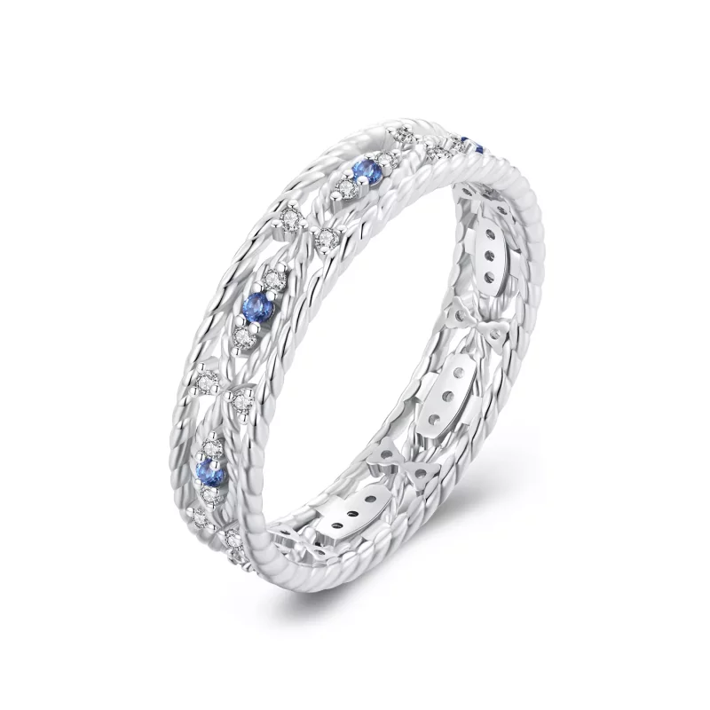 (imagen para) Anillo Estilo Pandora con Ojo del Diablo - BSR456