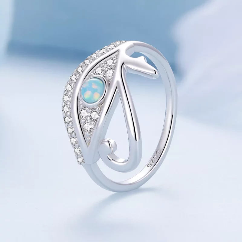 (imagen para) Anillo estilo Pandora con zirconia Ojo de Horus - BSR403 - Ver 2