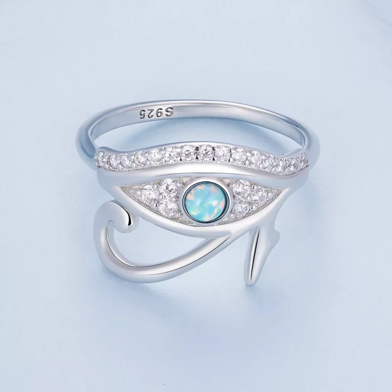 (imagen para) Anillo estilo Pandora con zirconia Ojo de Horus - BSR403 - Ver 3