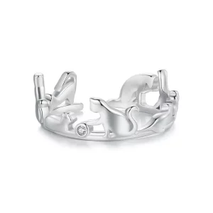 (imagen para) Anillo estilo Pandora de gato - SCR944-E