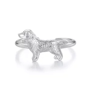 (imagen para) Anillo estilo Pandora de Pequeño Golden Retriever - SCR952