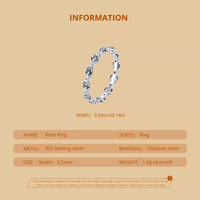 (imagen para) Anillo estilo Pandora en rosa - SCR960 - Ver 5