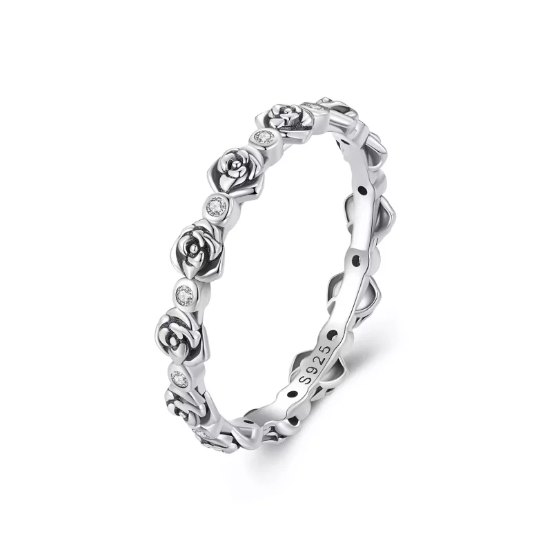 (imagen para) Anillo estilo Pandora en rosa - SCR960