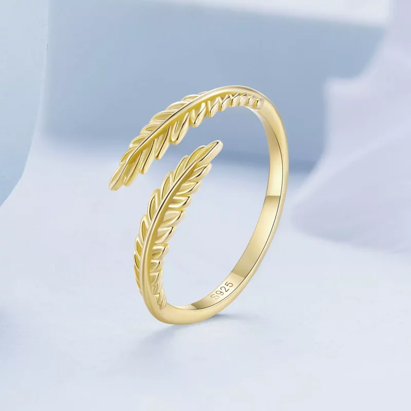 (imagen para) Anillo Pandora Style Leaves Open - BSR485-E - Ver 2